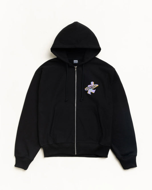 STUSSY DOT SURF PUFF PRINT ZIP HOODIE