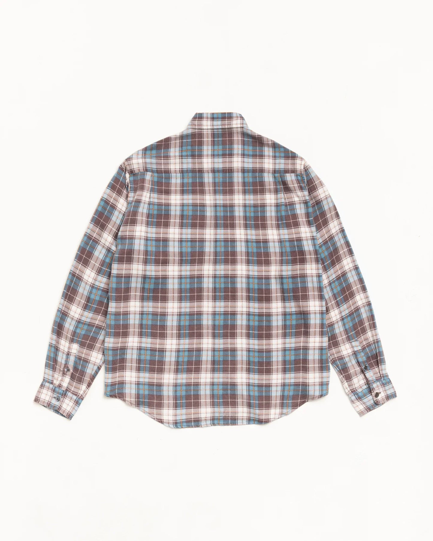 STUSSY MATTHEW PLAID SHIRT BROWN