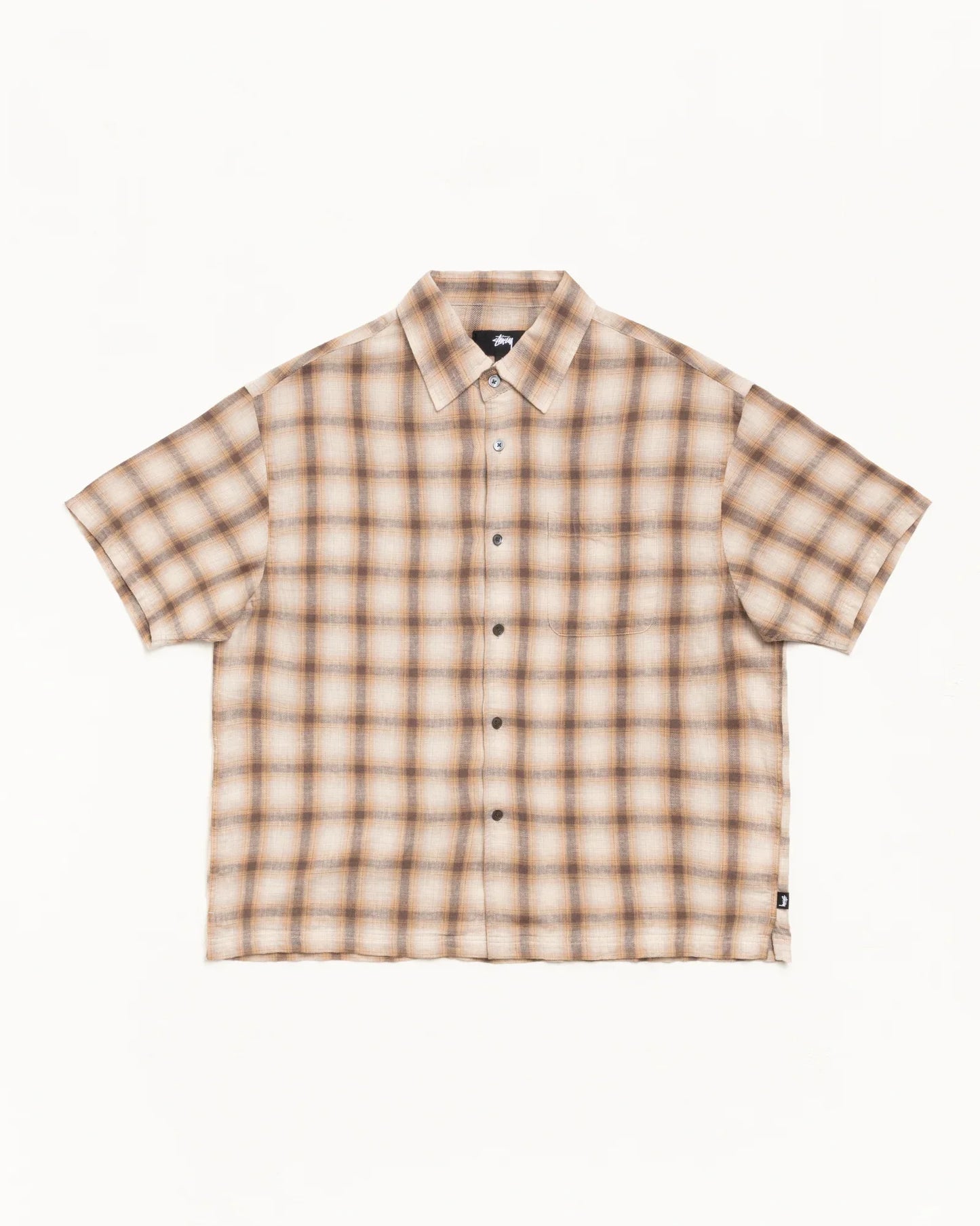 STUSSY LIAM SS PLAID SHIRT