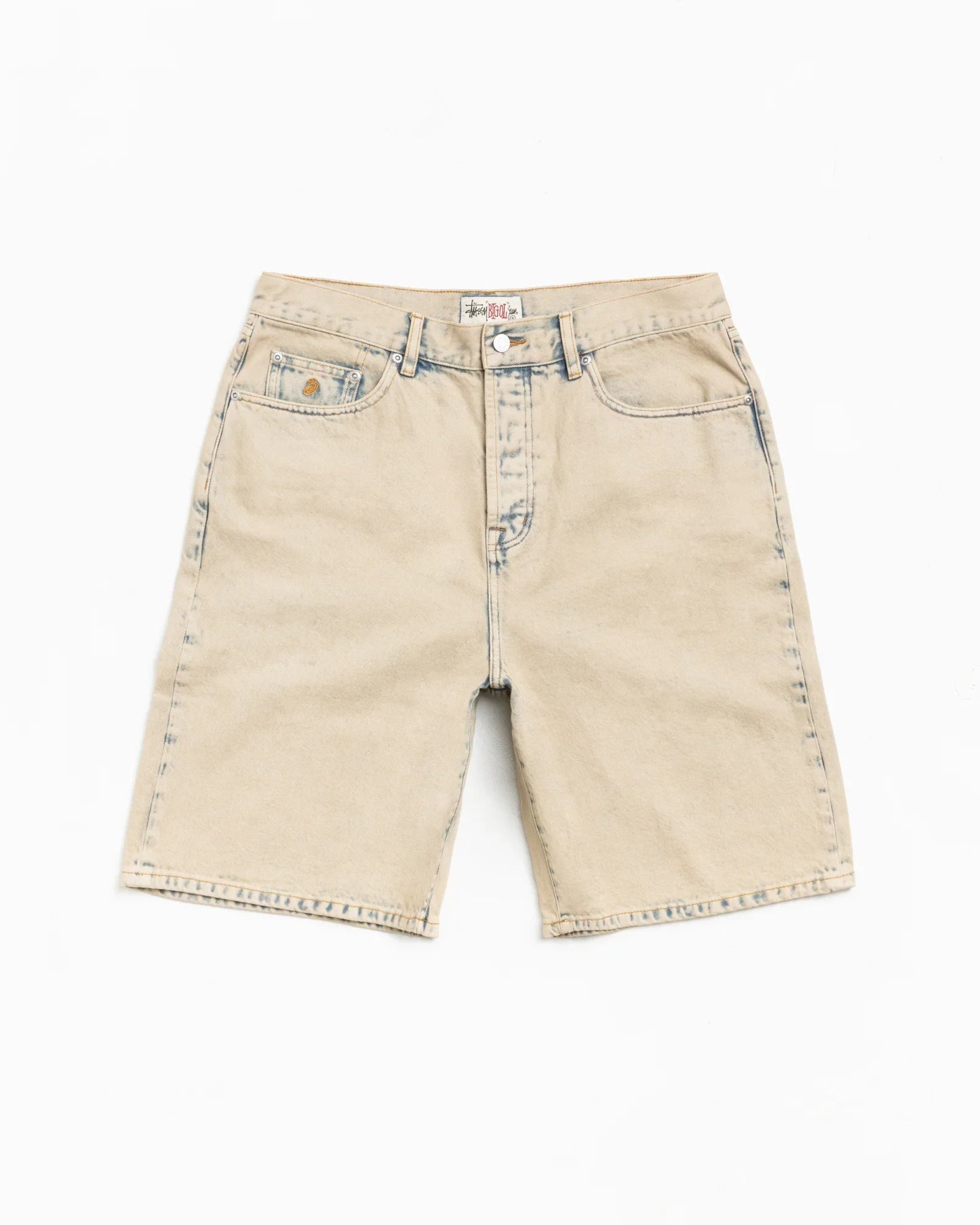 STUSSY BIG OL' SHORT DENIM KHAKI WASH