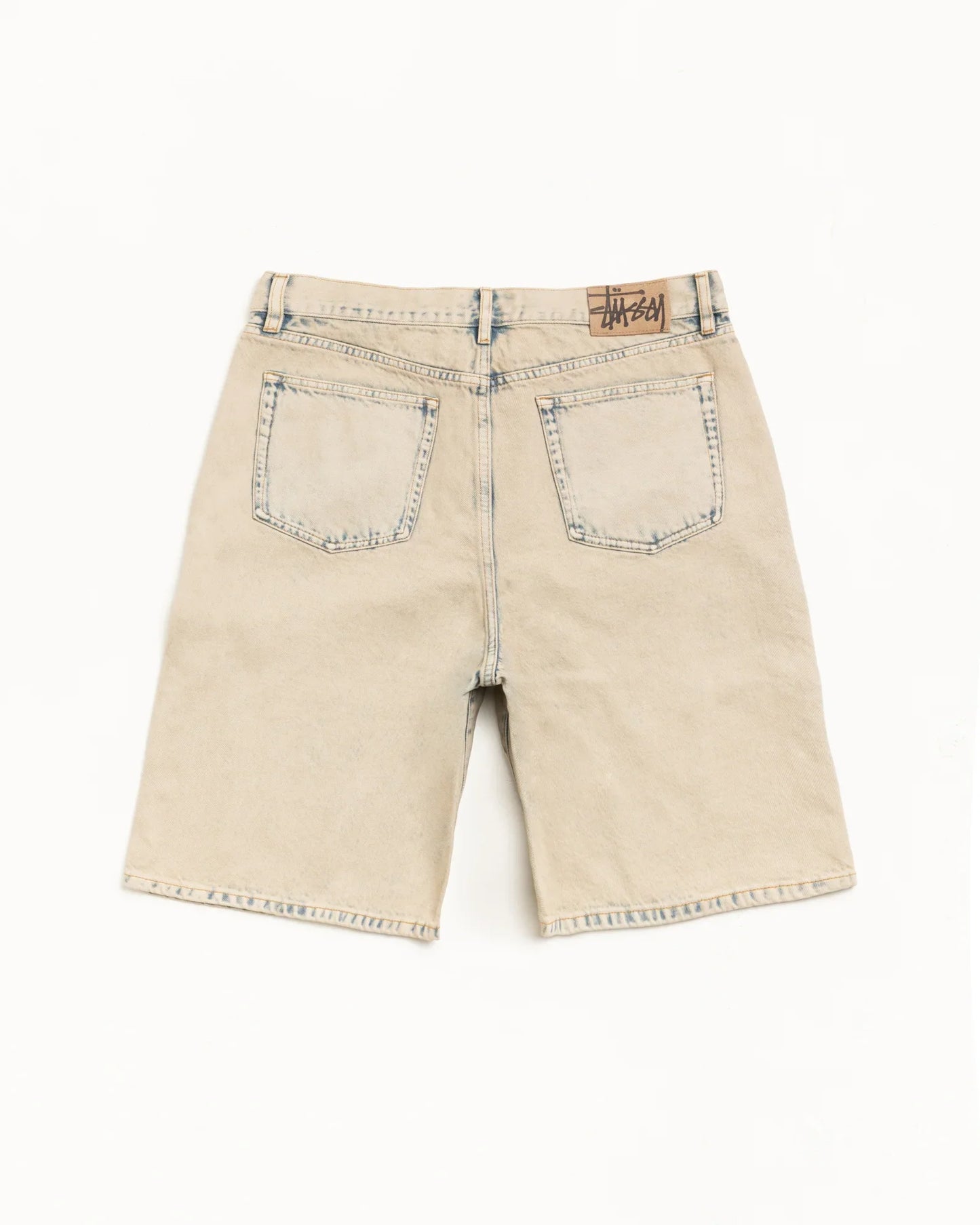 STUSSY BIG OL' SHORT DENIM KHAKI WASH