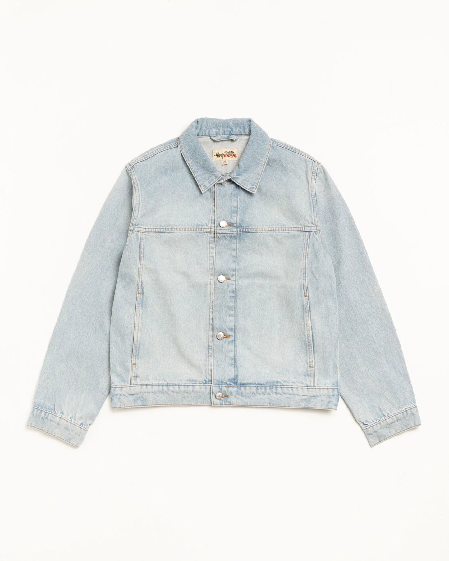 STUSSY DENIM TRUCKER JACKET LIGHT WASH