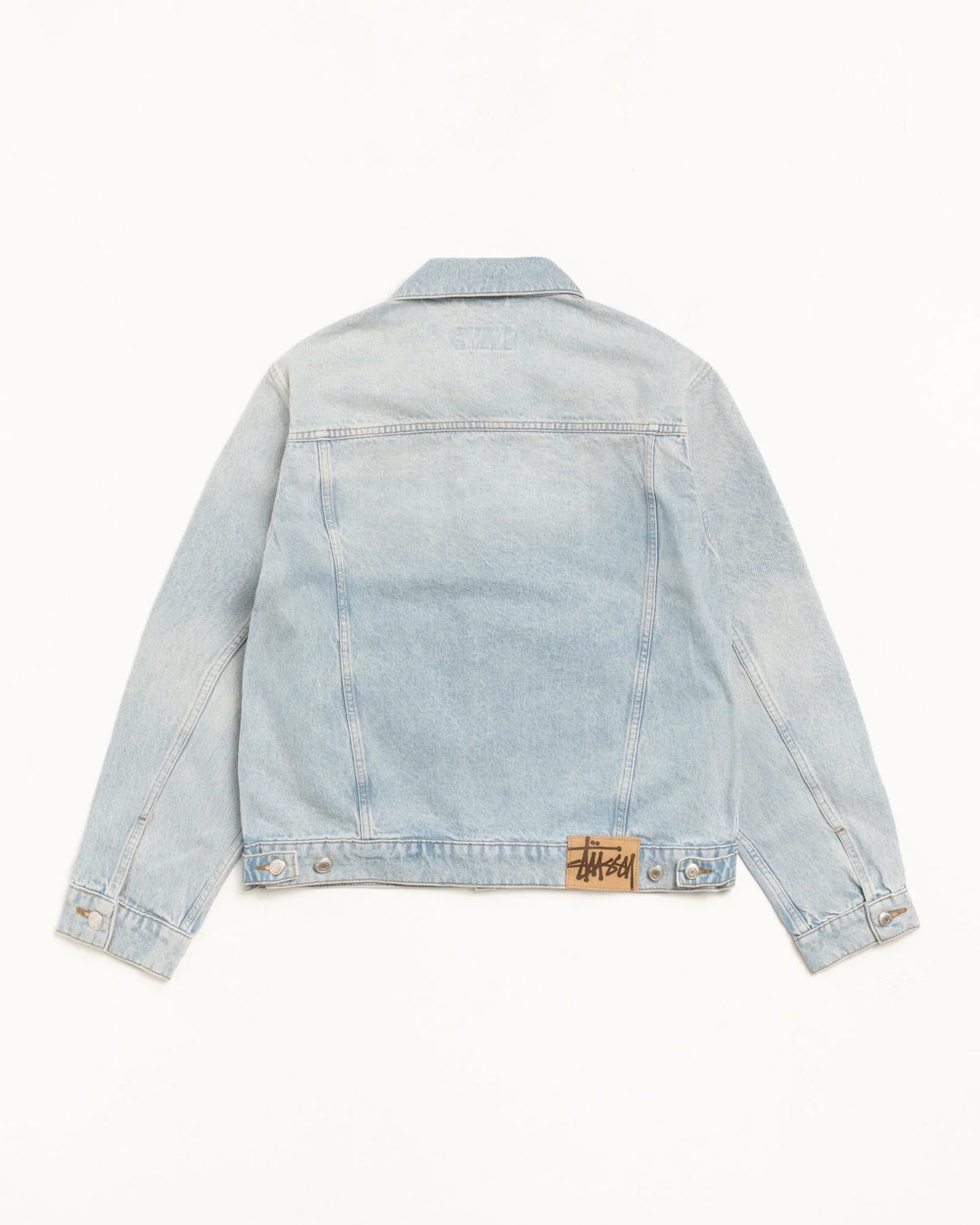 STUSSY DENIM TRUCKER JACKET LIGHT WASH