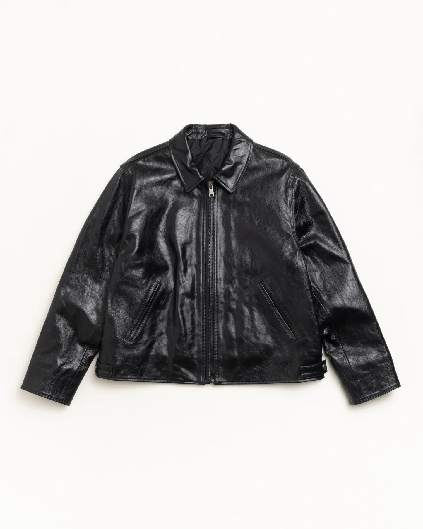 STUSSY GARAGE JACKET LEATHER
