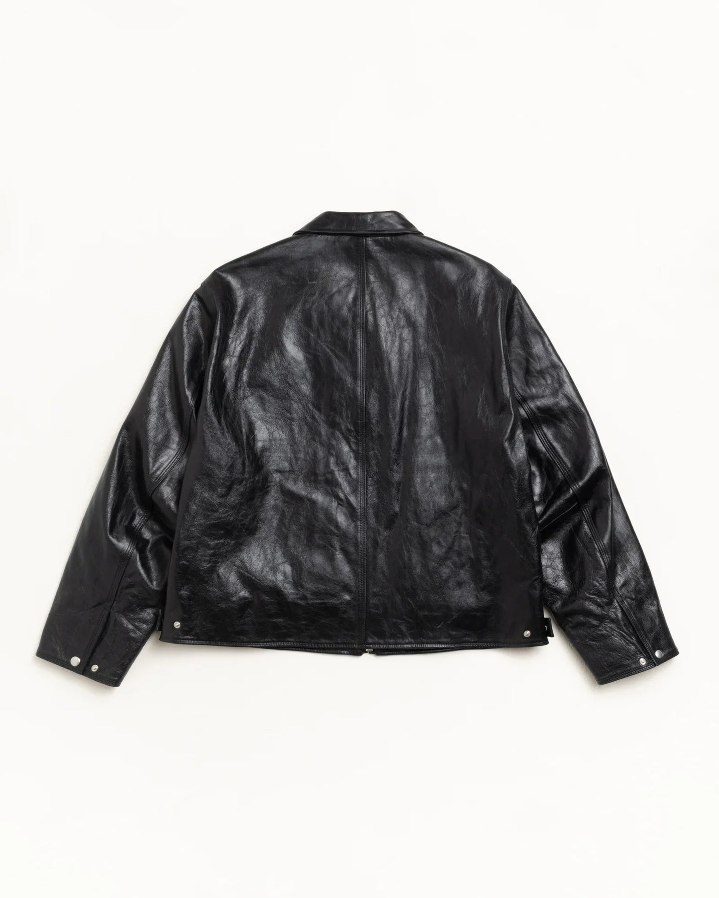 STUSSY GARAGE JACKET LEATHER