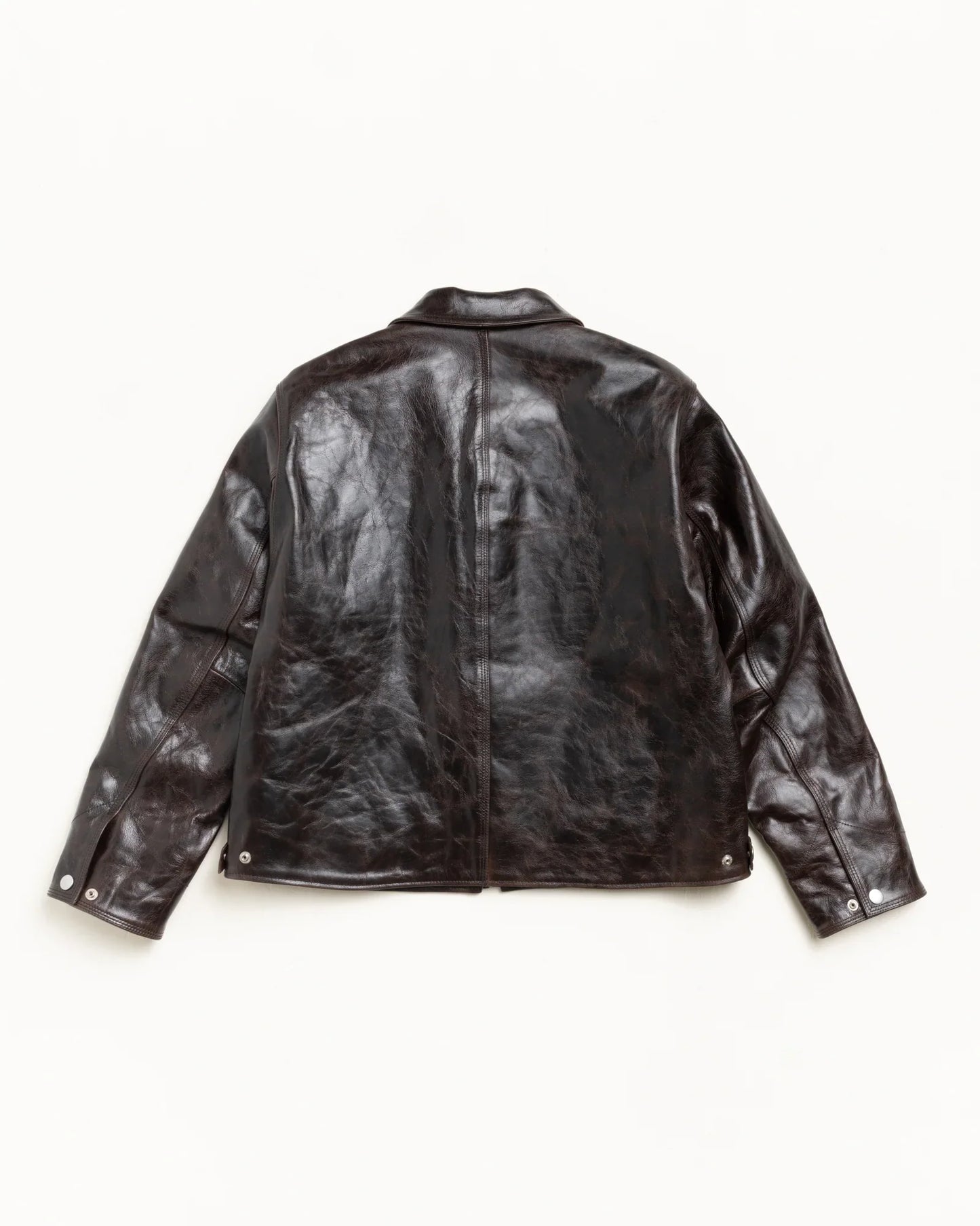 STUSSY GARAGE JACKET LEATHER