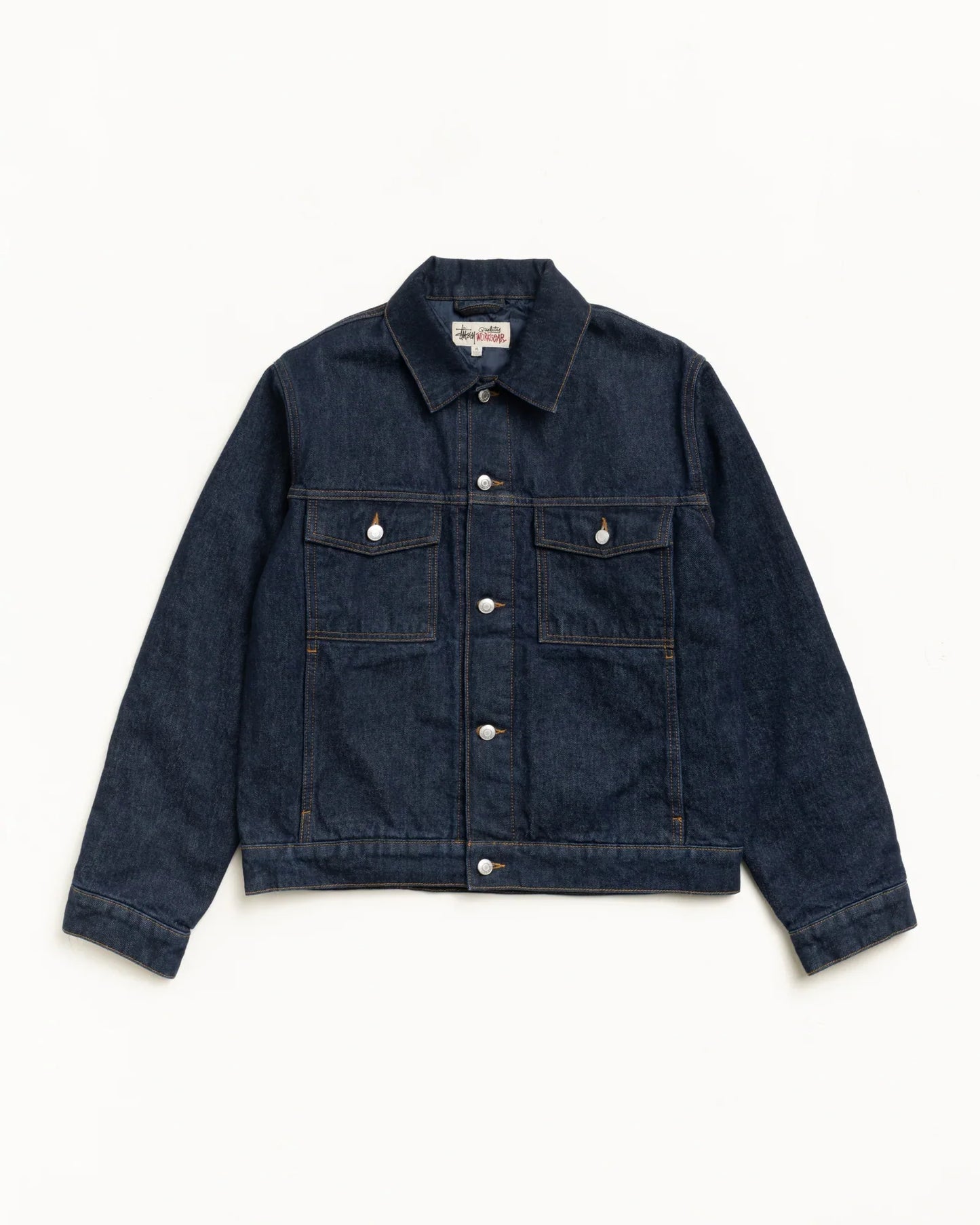 STUSSY LINED DENIM TRUCKER JACKET INDIGO