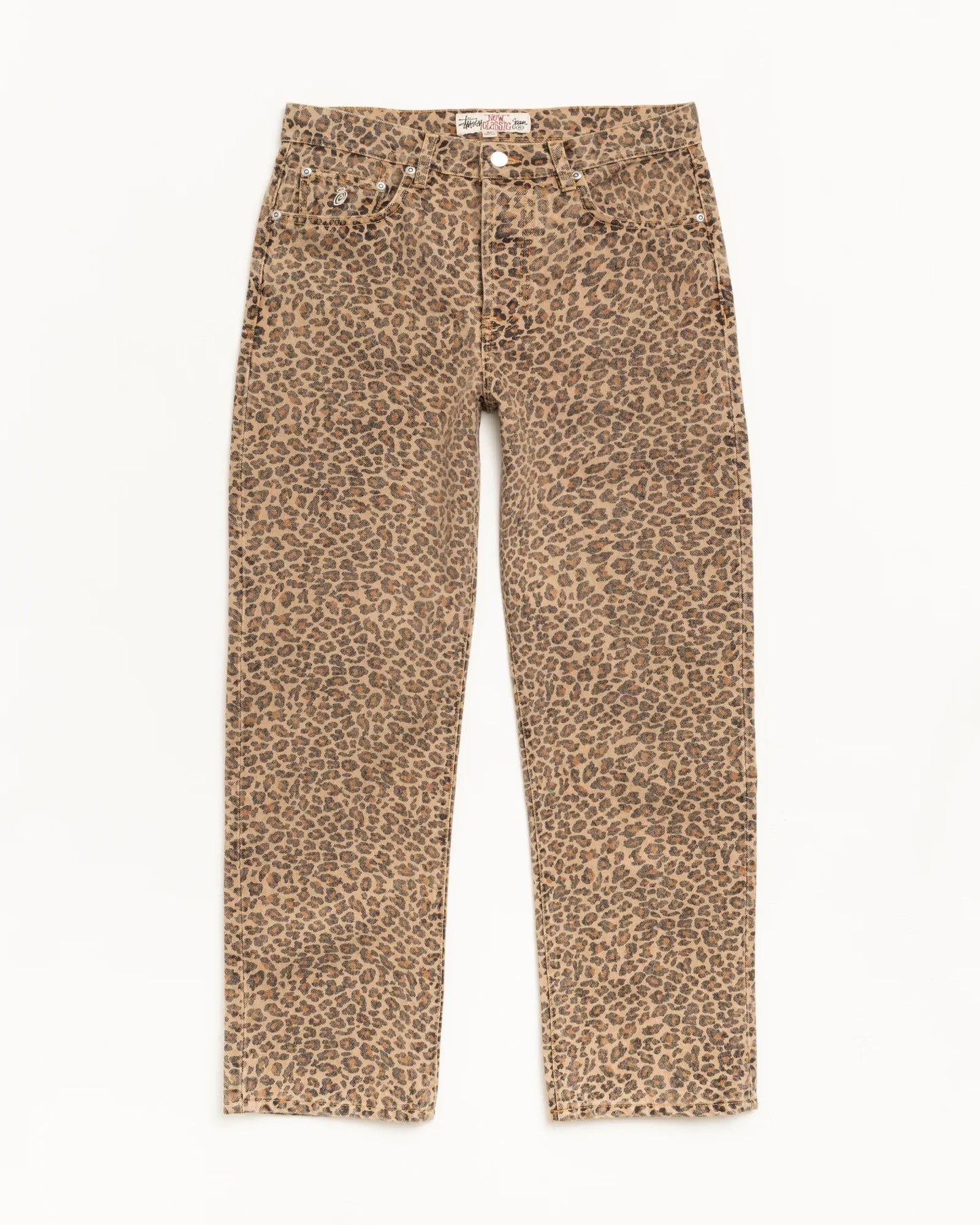 STUSSY NEW CLASSIC JEAN DENIM LEOPERD