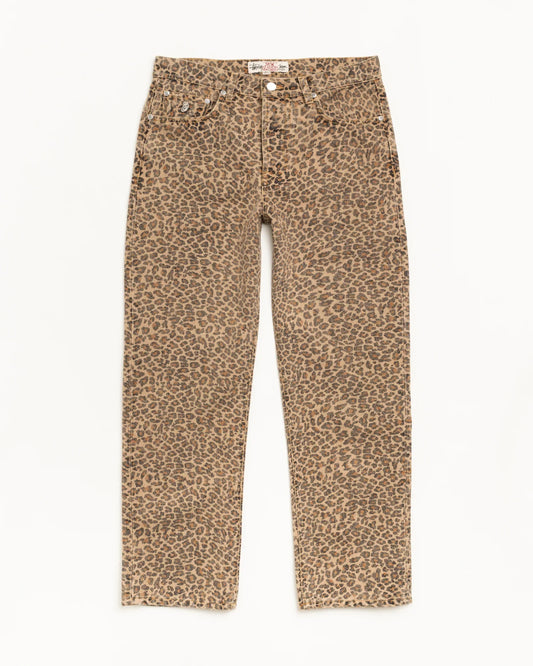 STUSSY NEW CLASSIC JEAN DENIM LEOPERD