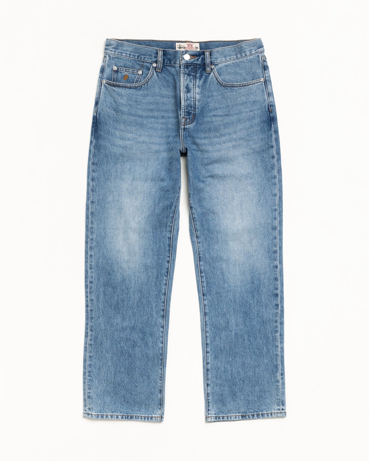 STUSSY NEW CLASSIC JEAN DENIM INDIGO WASH