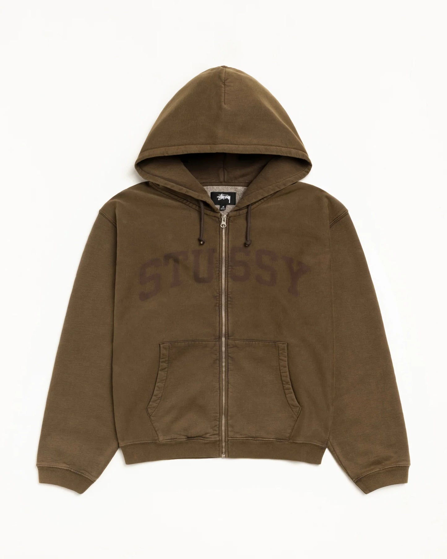 STUSSY FADED GRAPHIC ZIP HOODIE