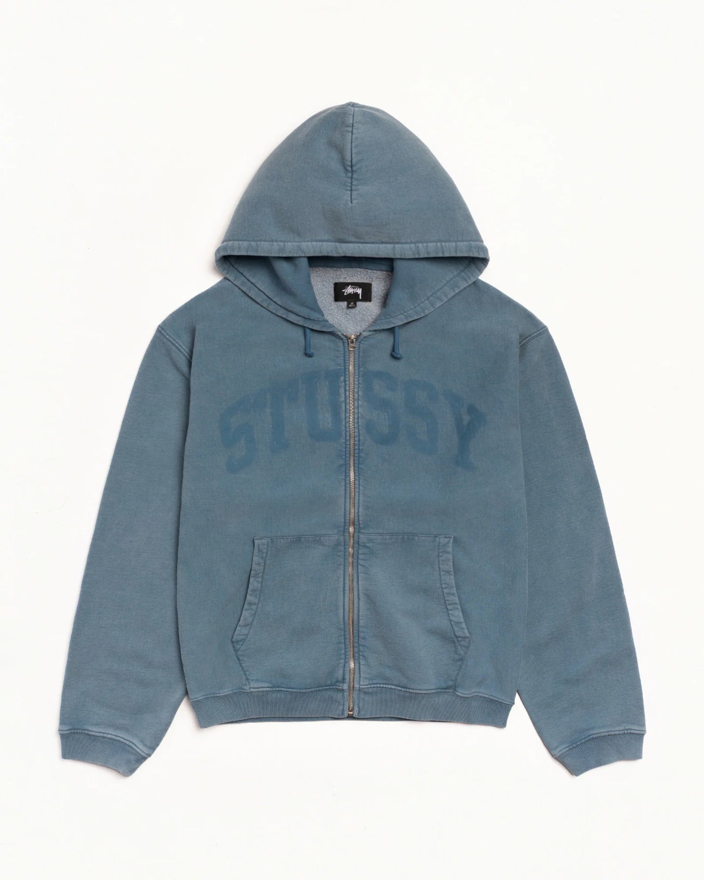 STUSSY FADED GRAPHIC ZIP HOODIE