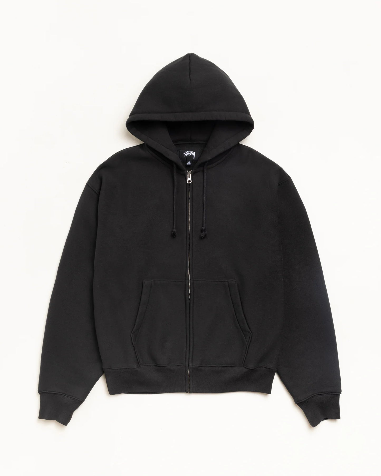 STUSSY CURSIVE APPLIQUE ZIP HOODIE