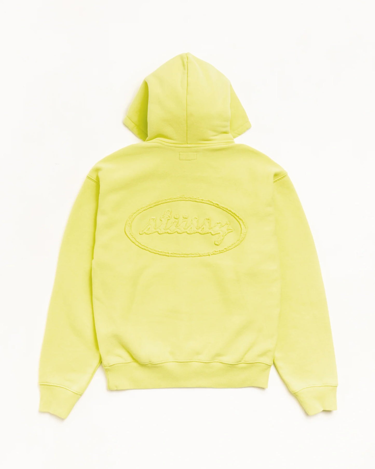 STUSSY CURSIVE APPLIQUE ZIP HOODIE