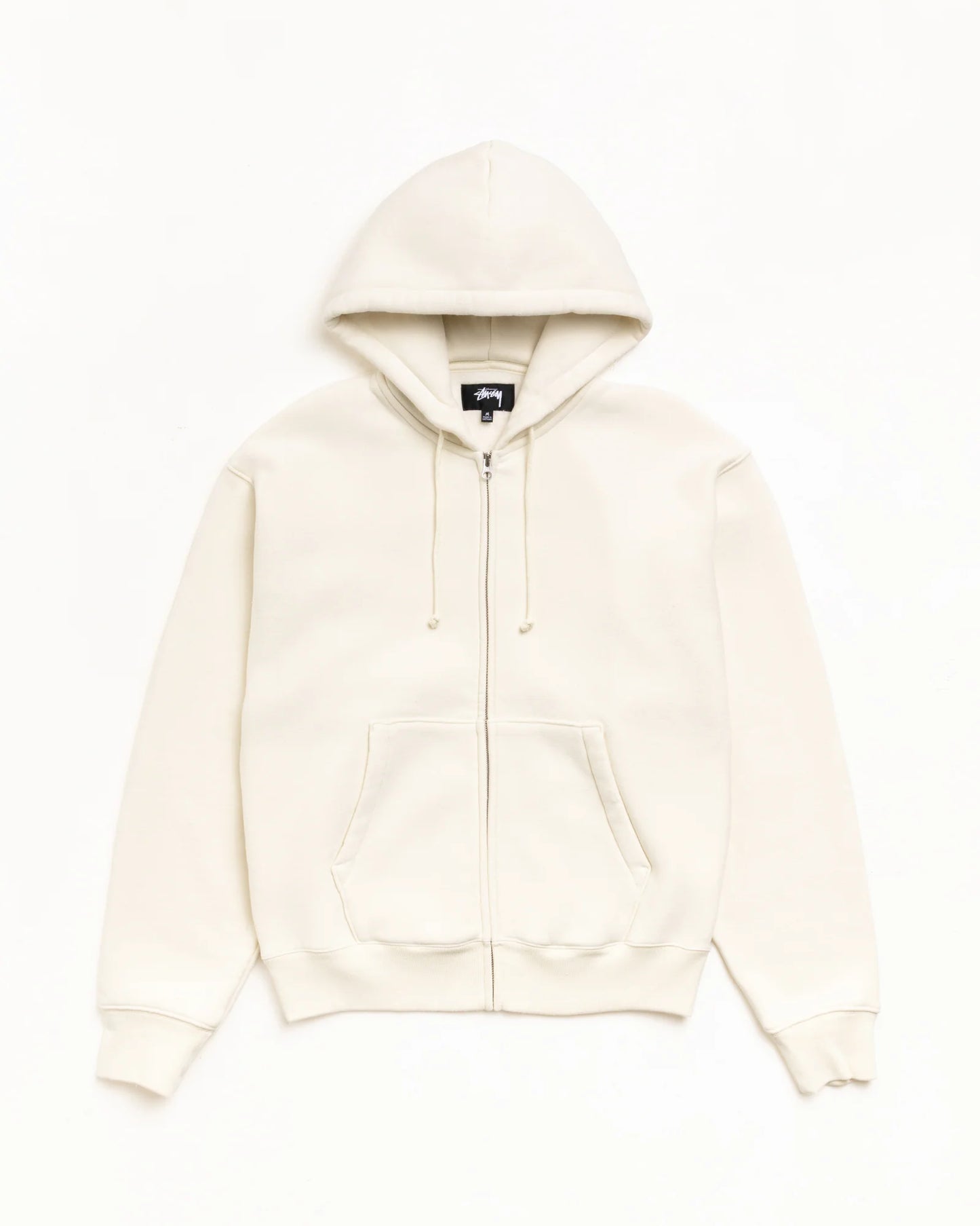 STUSSY CURSIVE APPLIQUE ZIP HOODIE