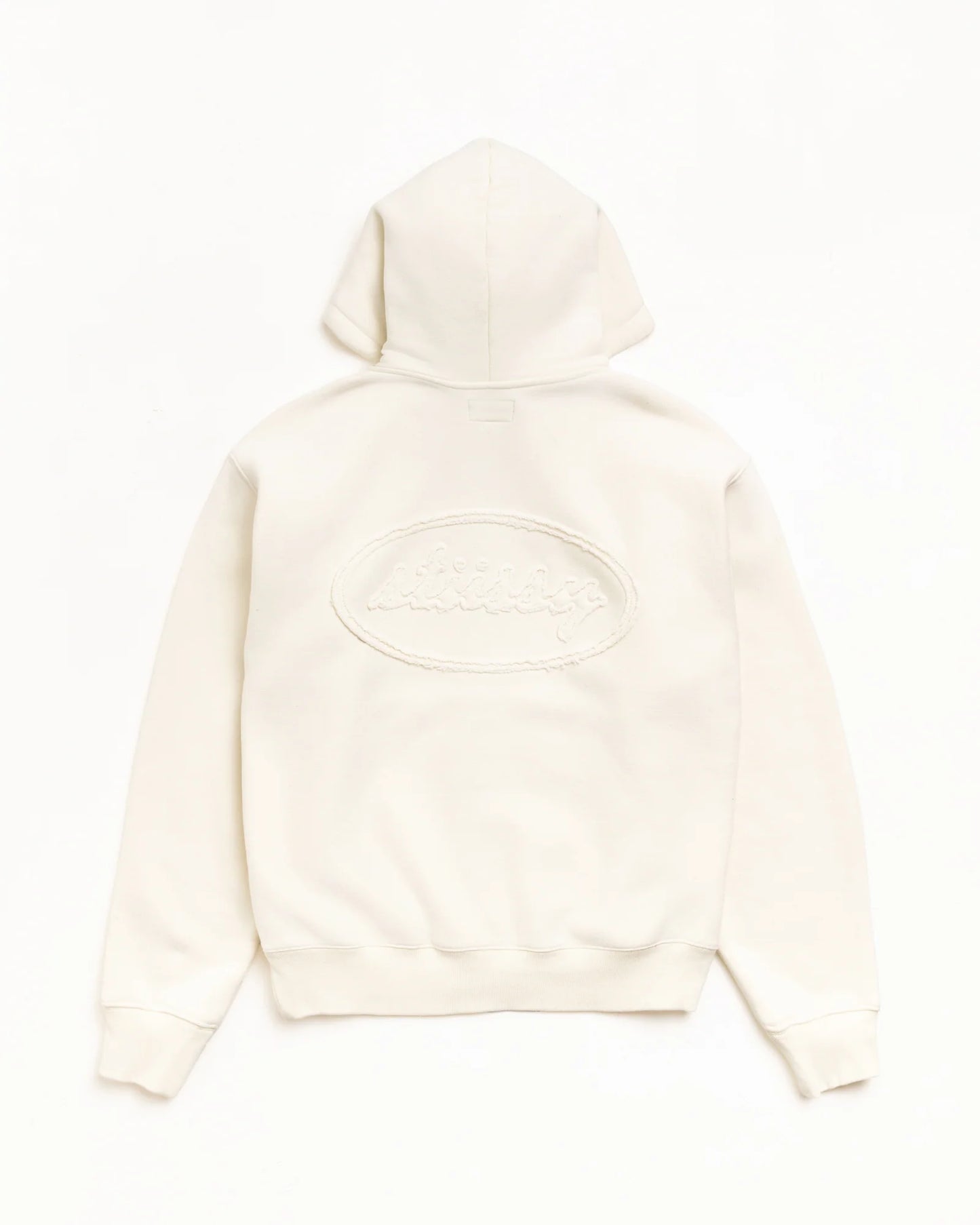 STUSSY CURSIVE APPLIQUE ZIP HOODIE