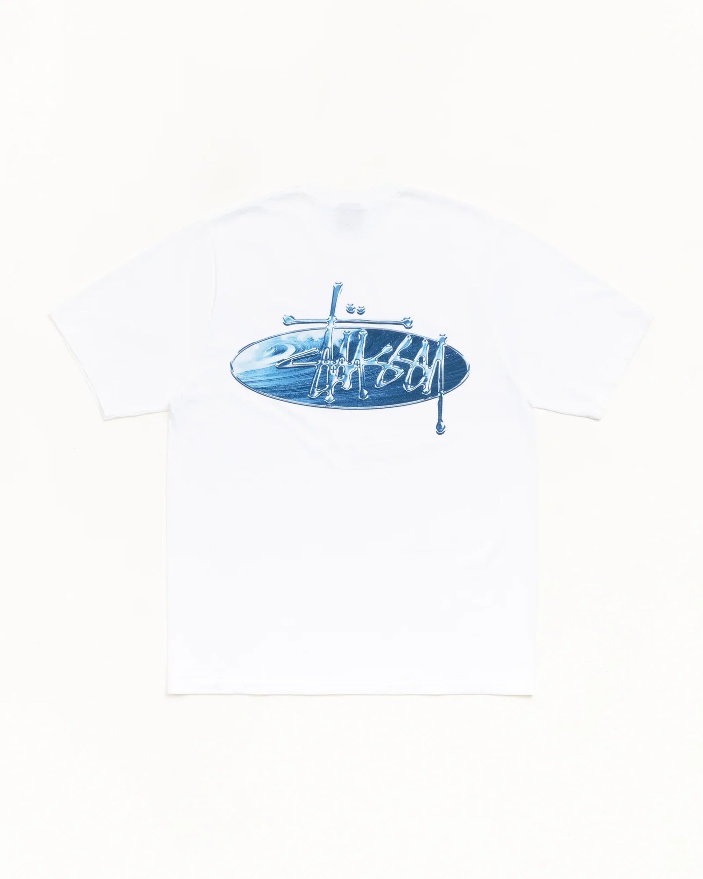 STUSSY WAVE OVAL TEE