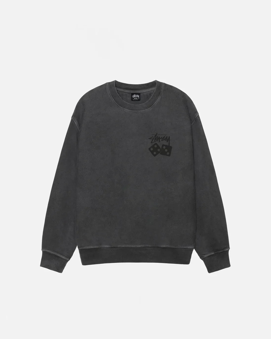 STUSSY DICE LONG SLEEVE PIGMENT DYED TEE