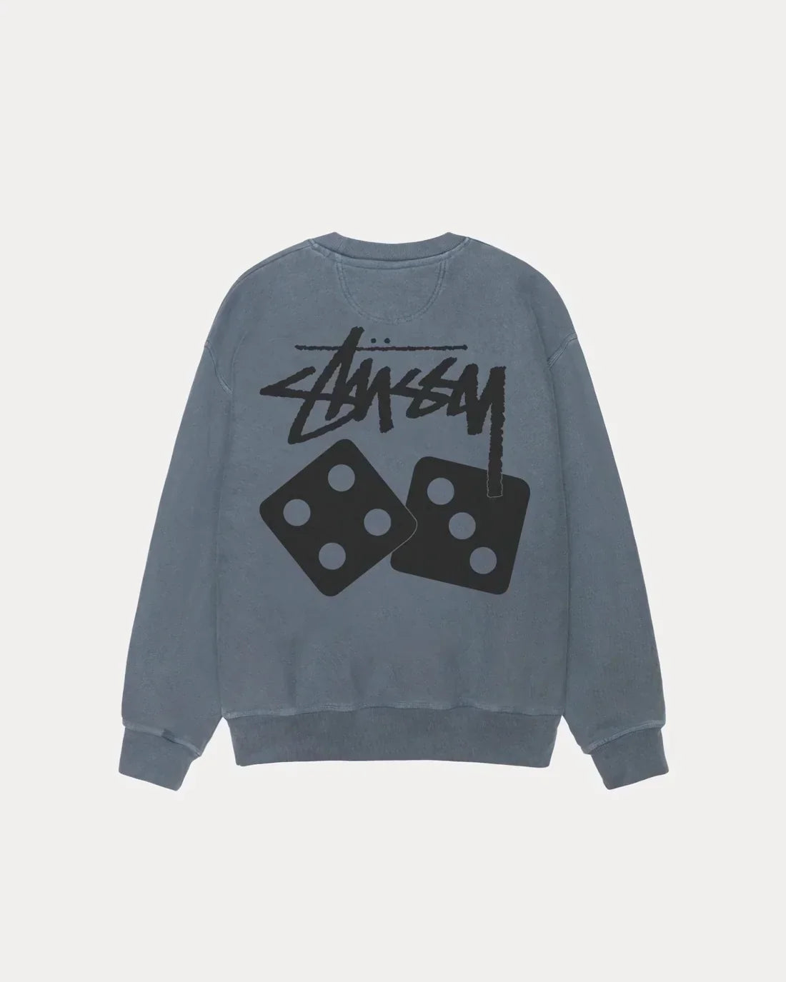 STUSSY DICE LONG SLEEVE PIGMENT DYED TEE