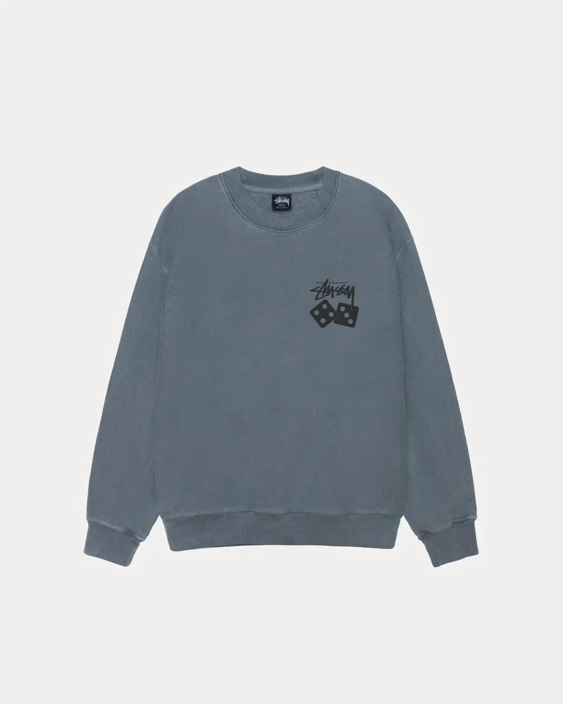 STUSSY DICE LONG SLEEVE PIGMENT DYED TEE