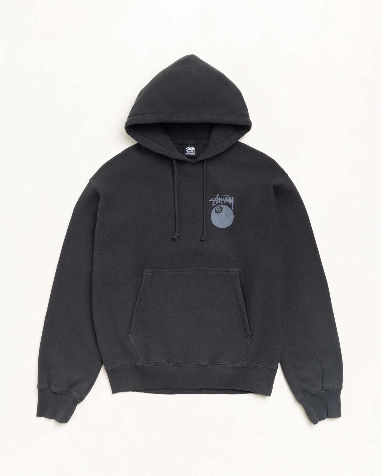 STUSSY 8 BALL HOODIE GARMENT DYED