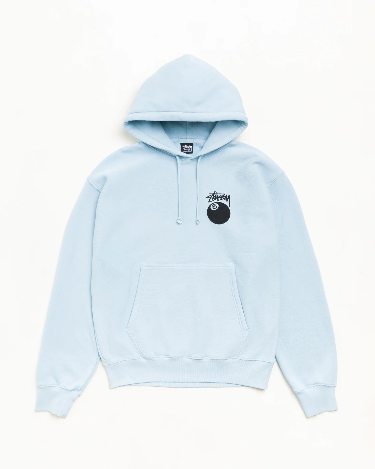 STUSSY 8 BALL HOODIE GARMENT DYED