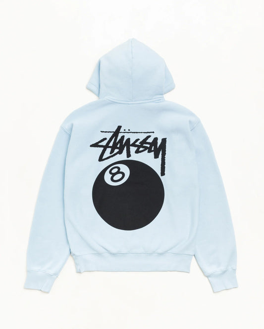STUSSY 8 BALL HOODIE GARMENT DYED