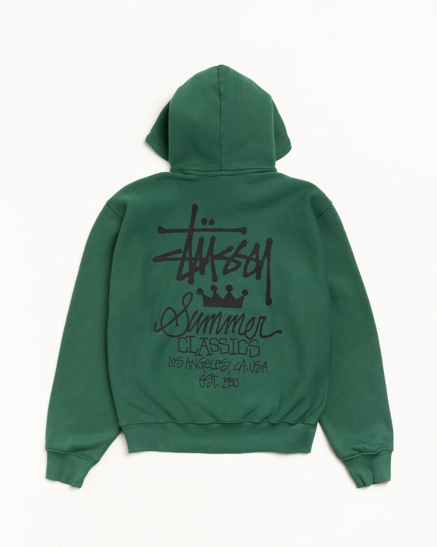STUSSY SUMMER CLASSICS HOODIE GARMENT DYED