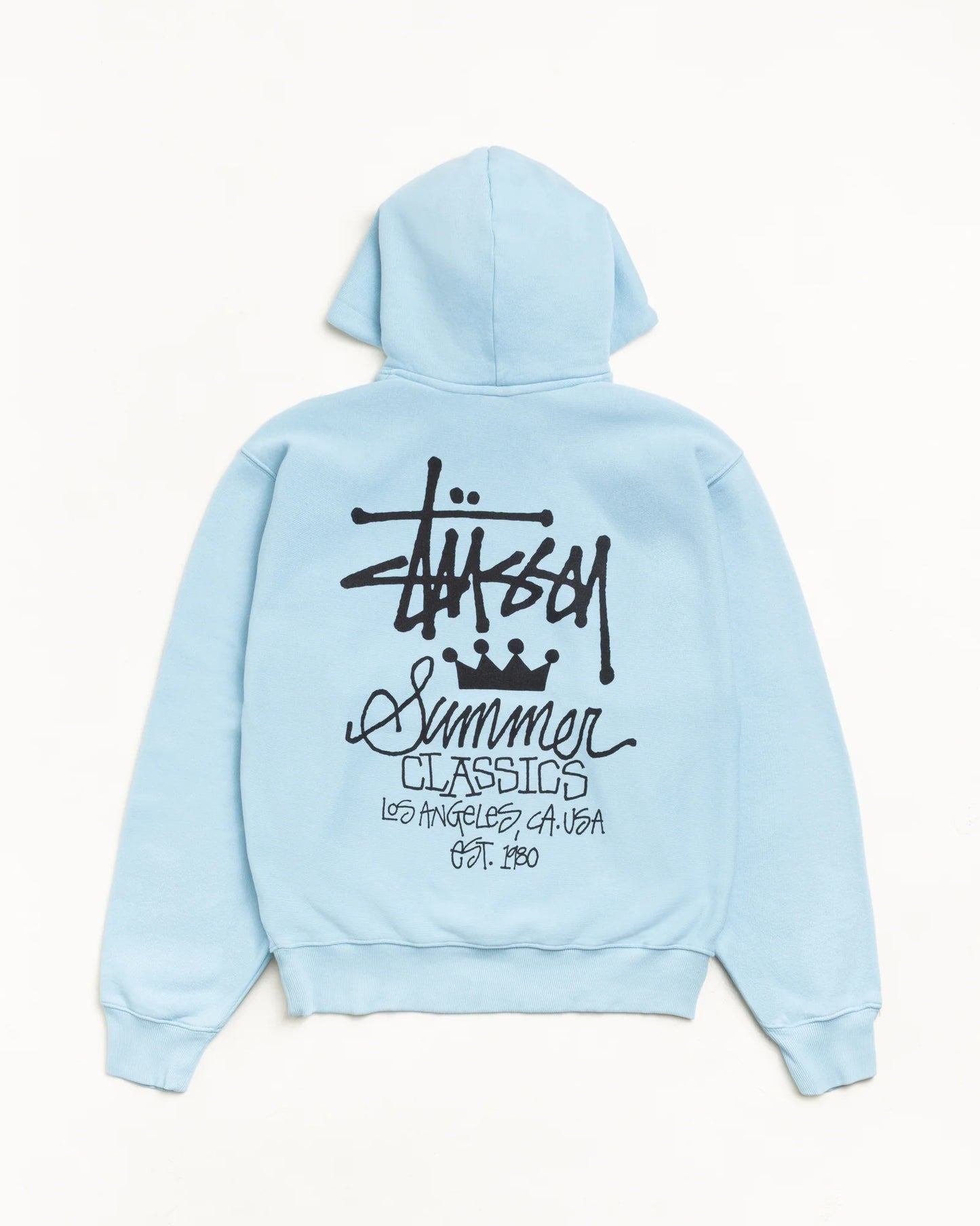 STUSSY SUMMER CLASSICS HOODIE GARMENT DYED