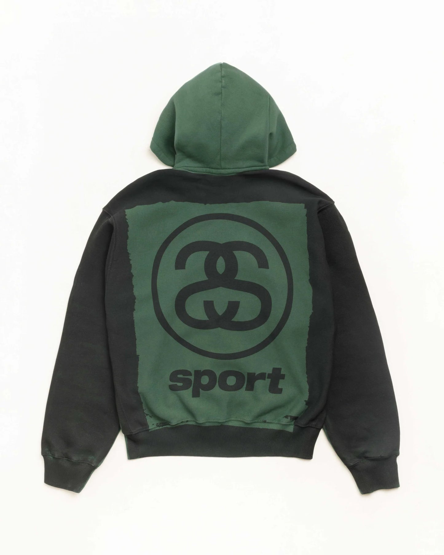 STUSSY LINK SPORT ZIP HOODIE GARMENT DYED