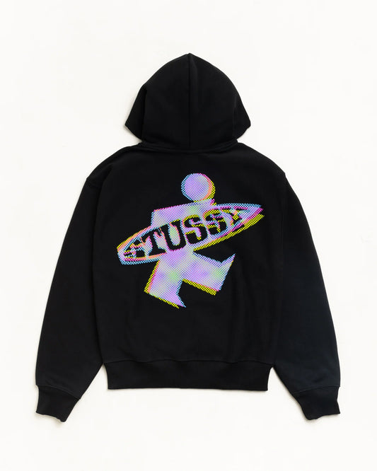 STUSSY DOT SURF PUFF PRINT ZIP HOODIE