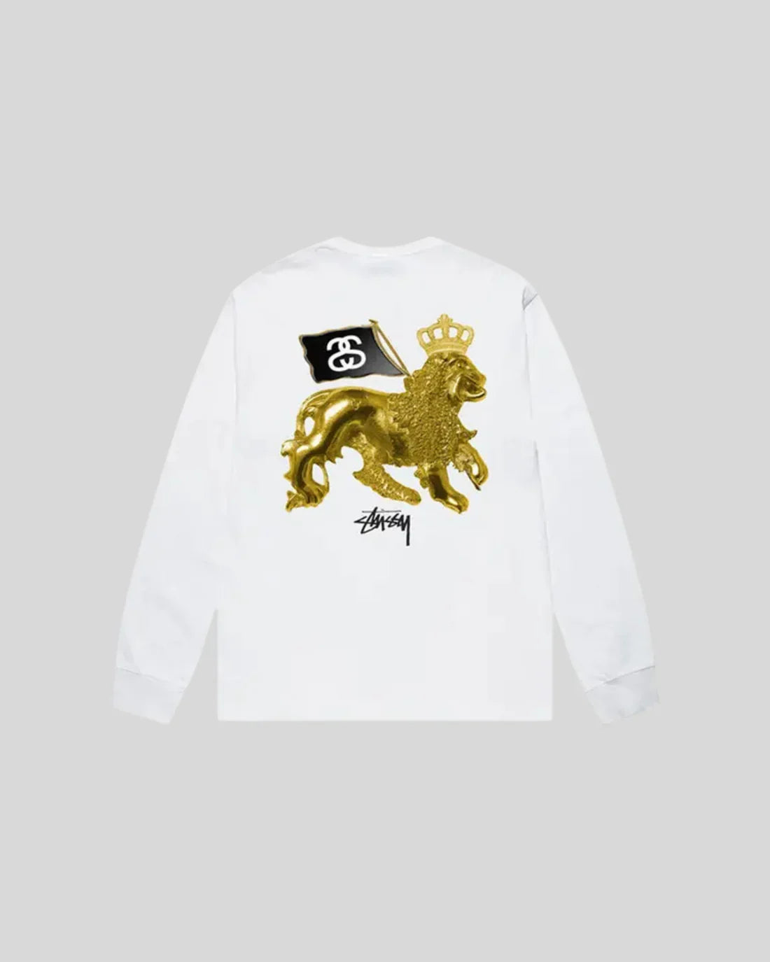STUSSY GOLD LION LONG SLEEVE TEE